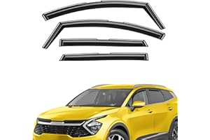 AEROGUYS Extra Durable Window Deflectors in-Channel Window Visors Rain Guards Fit for Kia Sportage 2023-2026, Sun Visors, Wind Vent for Shades, Exterior Car Accessories - 4 pcs. AG0860