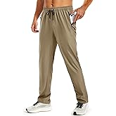 TACVASEN Mens Workout Pants Casual Athletic Hiking Lightweight Quick Dry Stretch Waterproof Sweatpants with 3 Pockets