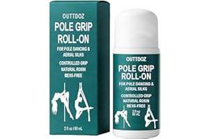 OUTTDOZ Pole Grip Roll-On, Natural Rosin Controlled Grip for Pole Dancing & Aerial Silks, for Hands, Legs & Body Contact, Non