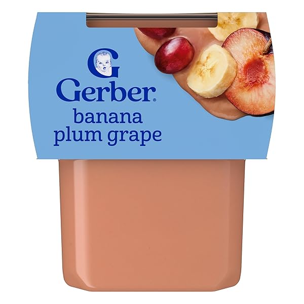 GERBER STAGE 2 BABY FOOD, BANANA PLUM GRAPE...