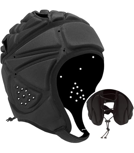 Casque Gilbert Air Noir - Rugby Avec Ventilation & Absorption Chocs - Taille Réglable