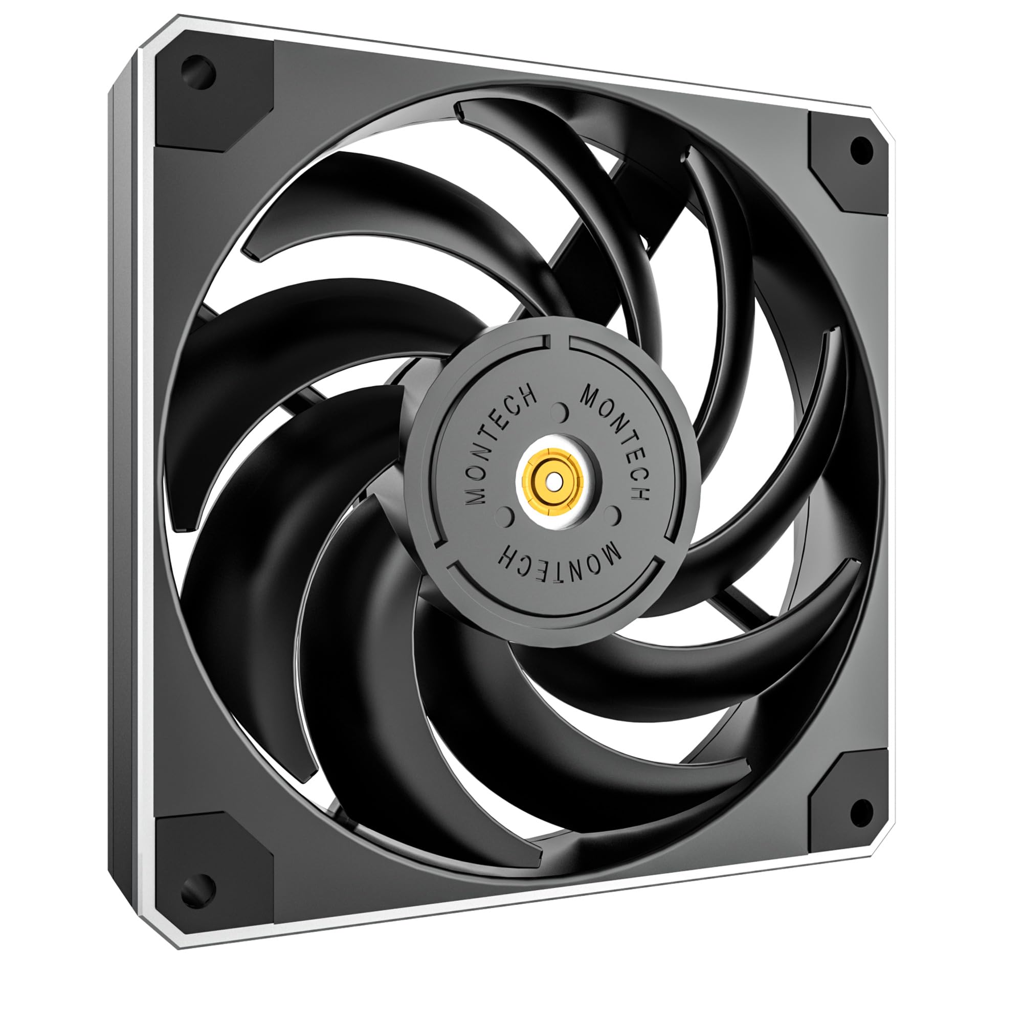 Montech Metal 120 PWM, High Performance Quiet Cooling Fan, 4- Pin