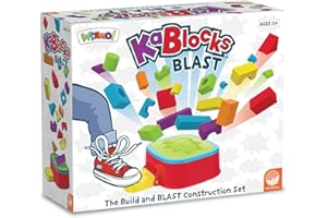 MindWare KaBlocks Blast, Includes 30 Foam Blocks, 2 Launch Blocks, Building Platform & Kaboom Launch Pad - Ages 3+