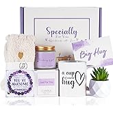 Get Well Gifts for Women - Thinking of You Gifts with Mug, Socks, Candle, Artificial Succulent, Bracelet, Greeting Card - Get Well Soon Care Package for Women Mom Friend After Surgery