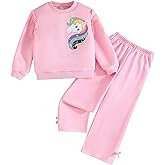 LKUSJMIS Kids Girls Clothes Toddler Girl Fall Outfits Long Sleeve Sweatshirt Pants Set Winter Girls Clothing Set