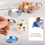 Bansusu 12 PCS Stainless Steel Mixing Palette 1.97in for Watercolor & Paint view 6