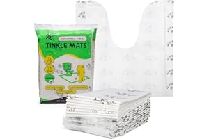 Tinkle Mat Disposable Toilet Commode Mat - 24 x 24 Inches, 20 Pack, Unscented
