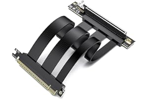 linkbolt PCIe 5.0 Riser Cable | RTX5090 RTX4090 RX9070 RX7900 GPU Ready | Compatible with PCIe 5.0/4.0 GPU | 90 Degree Right 