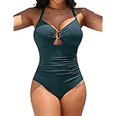 Blooming Jelly Womens One Piece Swimsuit Slimming Tummy Control Bathing Suit Shapewear Full Coverage Swim Suits