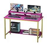 WOODYNLUX Computer Desk with Shelves, 38 Inch