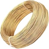 INSPIRELLE 20 Gauge 550 Feet KC Gold Aluminum Craft Wire Bendable Metal Wire for Jewelry Craft Making