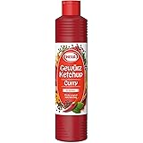German Hela Curry spiced hot Ketchup - (800 ml) | perfect with meat, sausages, fish, fries, pasta and rice