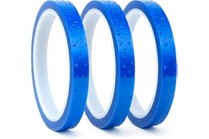 echomerx 10mm x 33m (108 ft) Blue Heat Resistant Tape - 3" Core | No Residue Heat Transfer Tape for Sublimation & Crafts | Ideal for Heat Press - 3-Pack