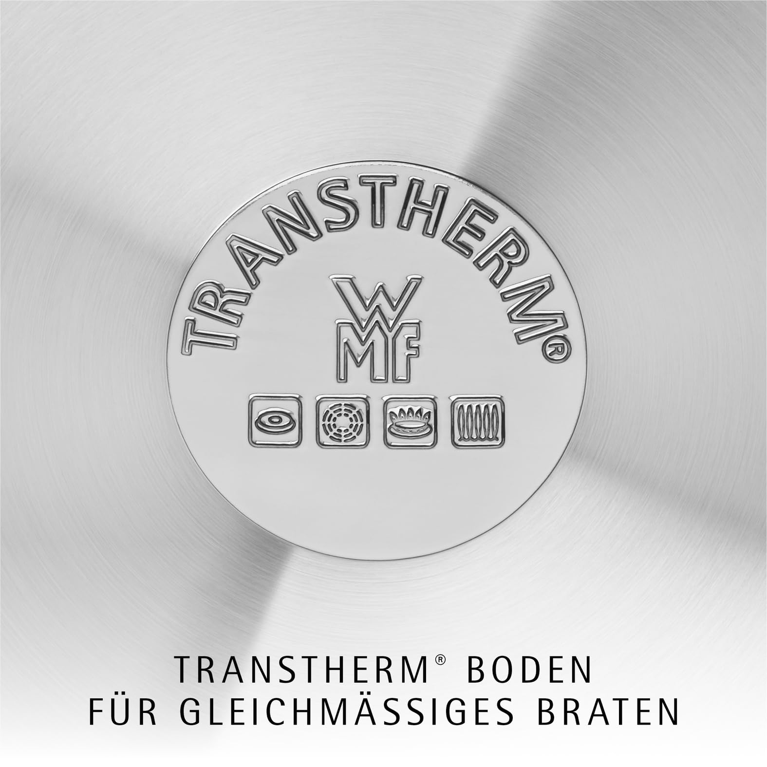 WMF Profi Bratpfanne 24 cm Induktion, Edelstahl Pfanne unbeschichtet, Cromargan Edelstahl, backofenfest 2