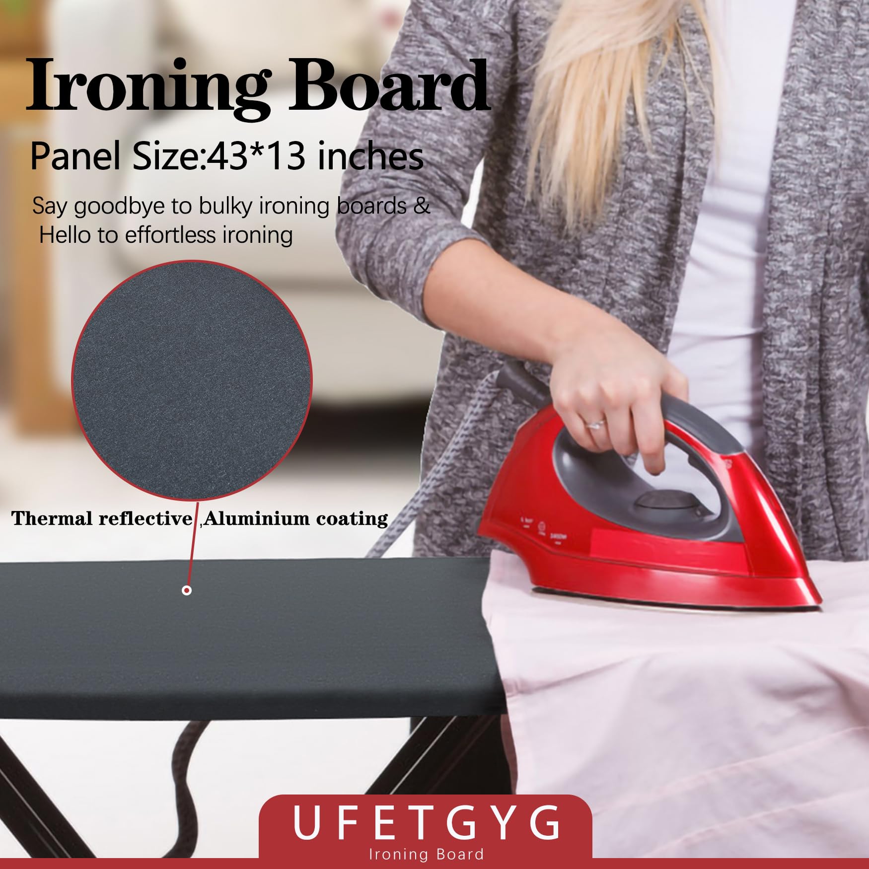 Ironing Board, Metal Panel Iron Board |43