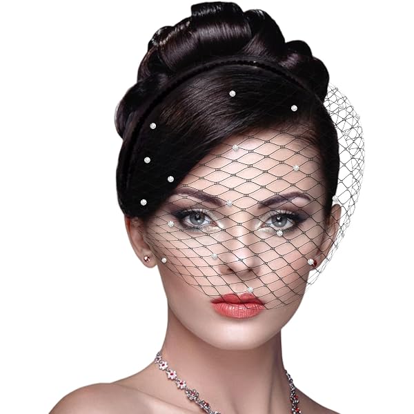 2 Pcs Black Veils for Women Funeral Headpiece,Mourning Veil  display picture 1