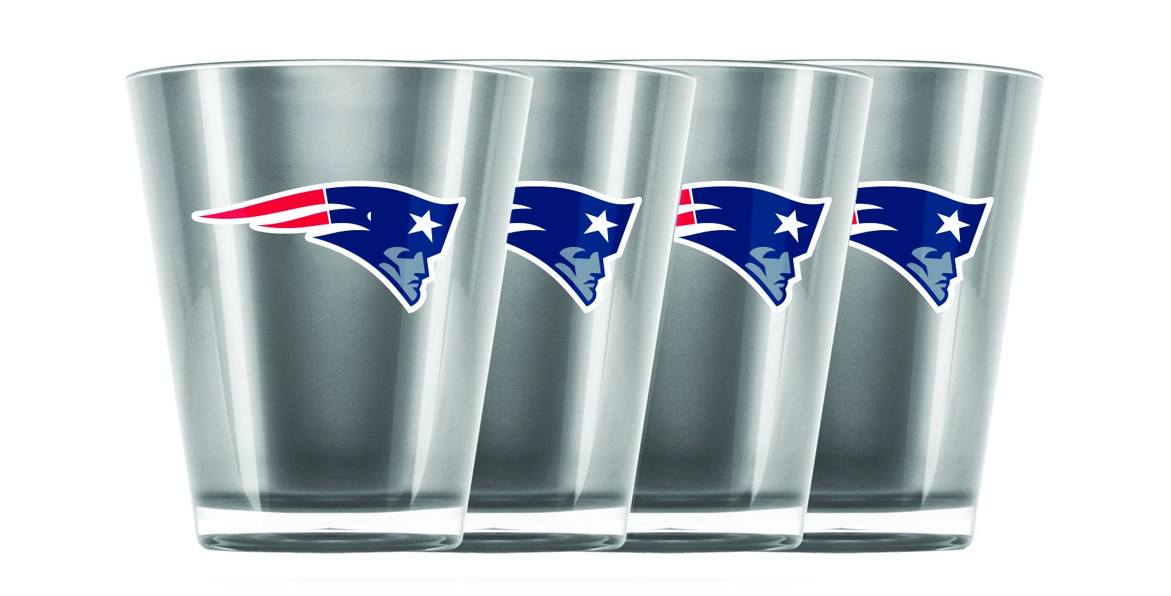 Duck House NFL New England Patriots Insulated Acrylic Shot Glass Set of 4