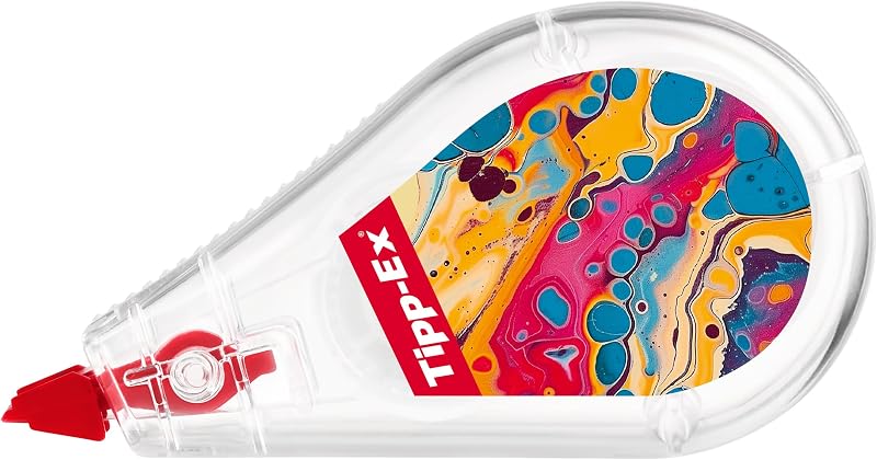 Correttori a Nastro Mini Pocket Mouse con Pellicola Resistente - 2 Design Hydro Dipping e 4 Classici, Confezione da 6