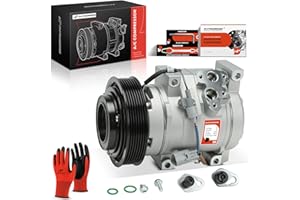 A-Premium Air Conditioner AC Compressor with Clutch Compatible with Toyota Camry 2.4L 2002-2006, Highlander 2.4L 2001-2007, S