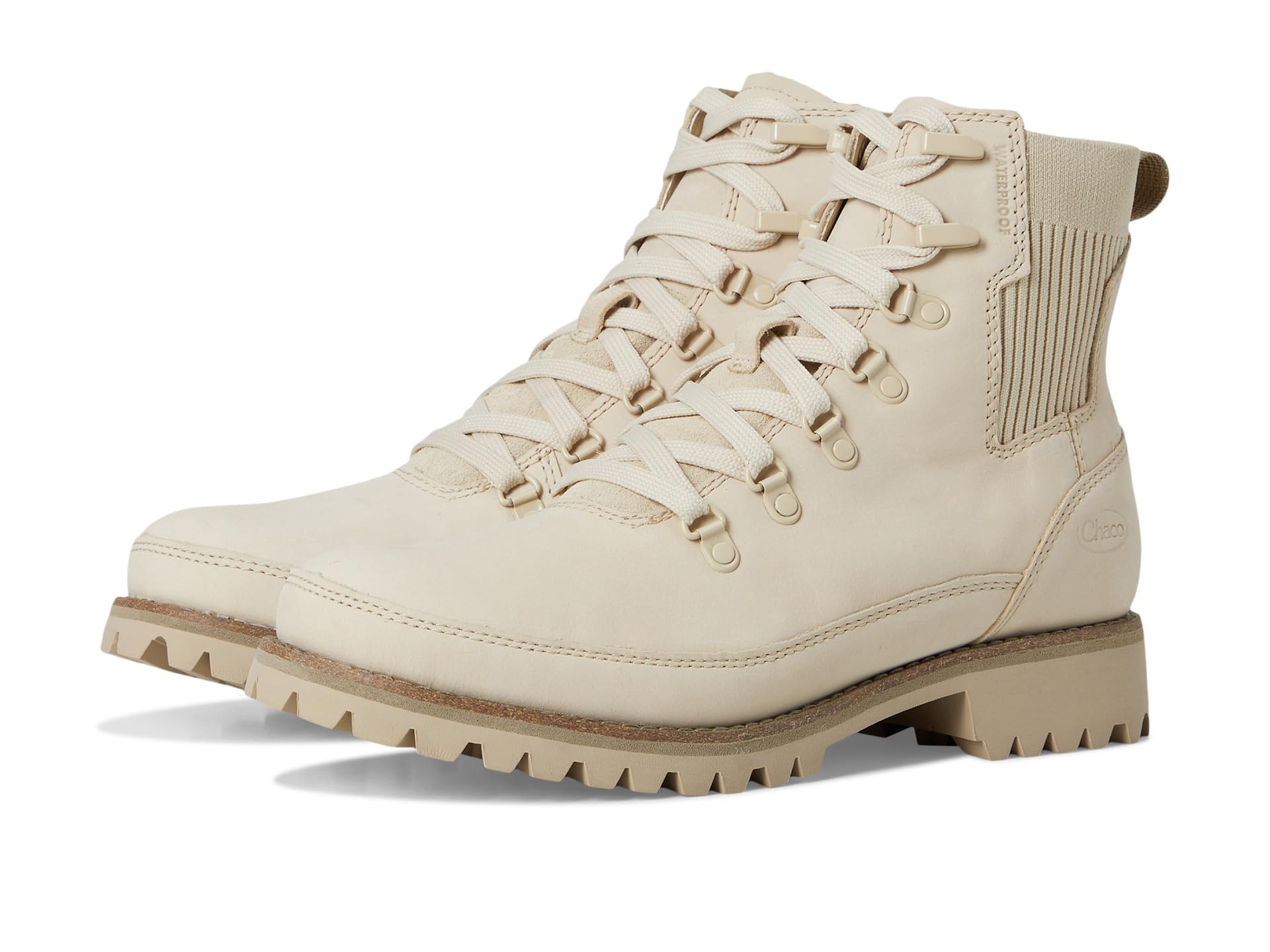 Chaco Women’s Fields Lace Waterproof Ankle Boot, Khaki, 8.5