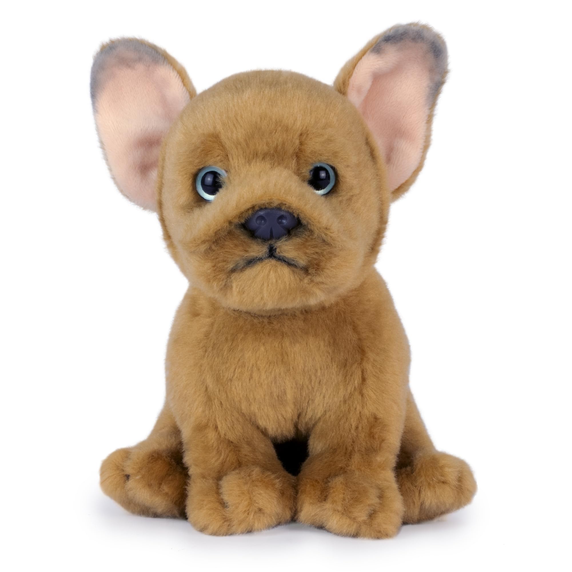 Living Nature French Bulldog Puppy Soft Toy | Fluffy Dog Animal | Soft Toy Gift for Kids | 18 cm, Sand