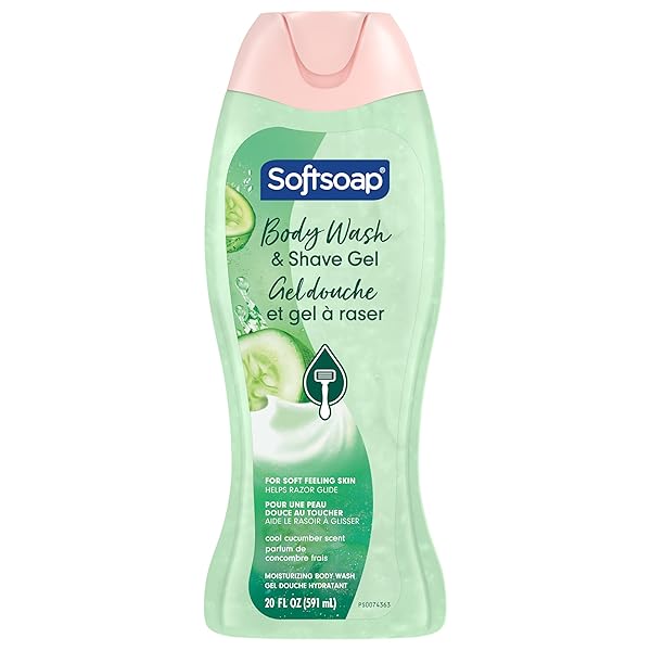 SOFTSOAP MOISTURIZING BODY WASH AND SHAVE GEL, COOL...