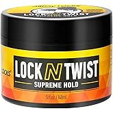 AllDay Locks Lock N Twist (5 oz) | Supreme Hold, No Frizz or Flaking | Hydrating, Nourishing Locking Gel | Grape & Avocado-In