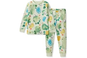 Burt's Bees Baby Organic Cotton Pajamas for Boys, Toddler PJ Set, 2-PC