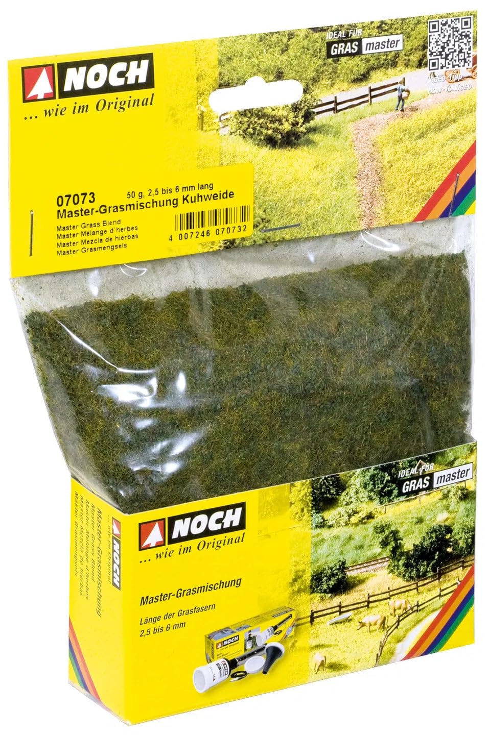 Noch 07073 2.5-6 mm Grass Blend Cow Pasture Landscape Modelling
