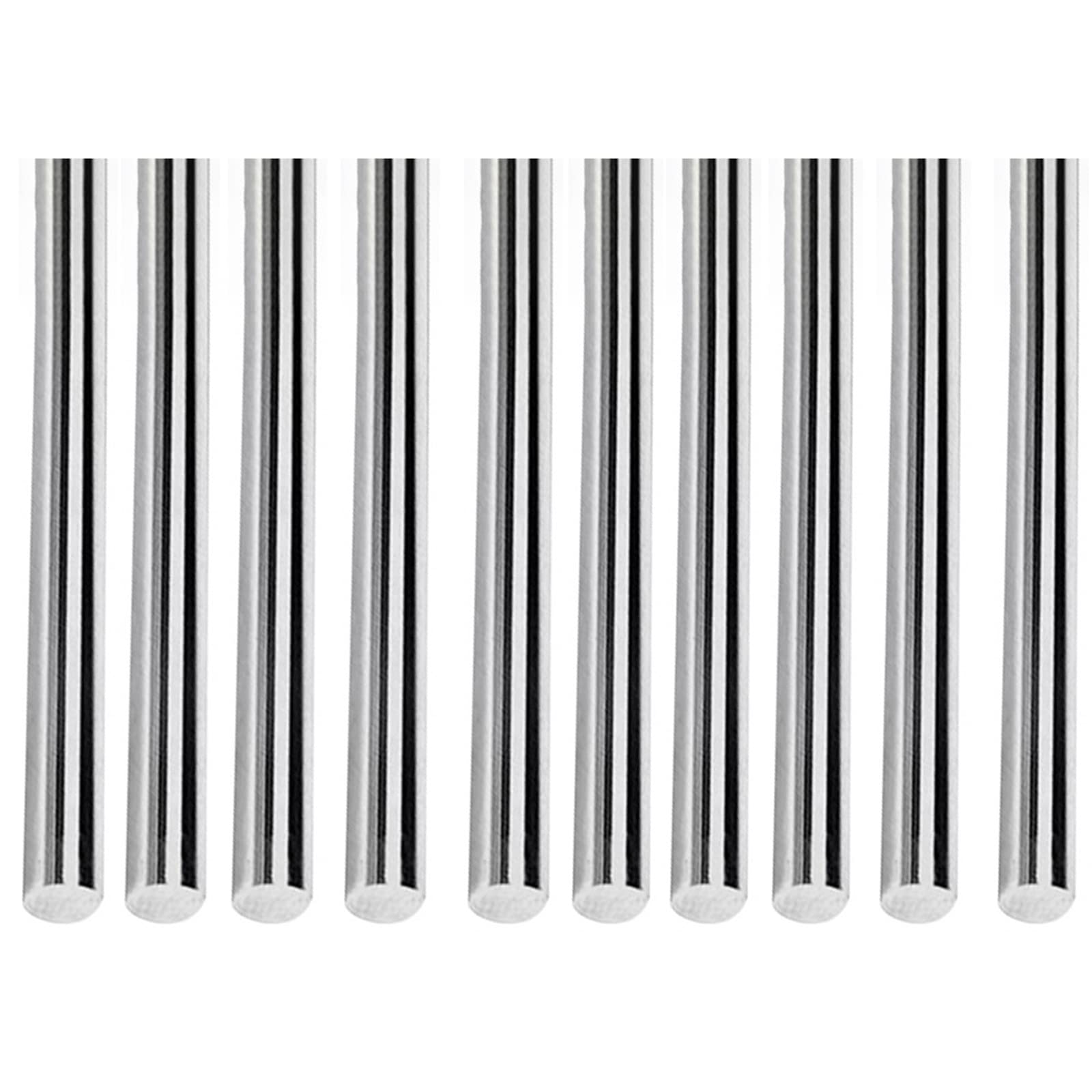 MACHSWON 10 Pcs 304 Stainless Steel Round Rods 2.5mmx80mm Solid Round Bar Solid Shaft Rod for Construction Industry Car Ship Airplane