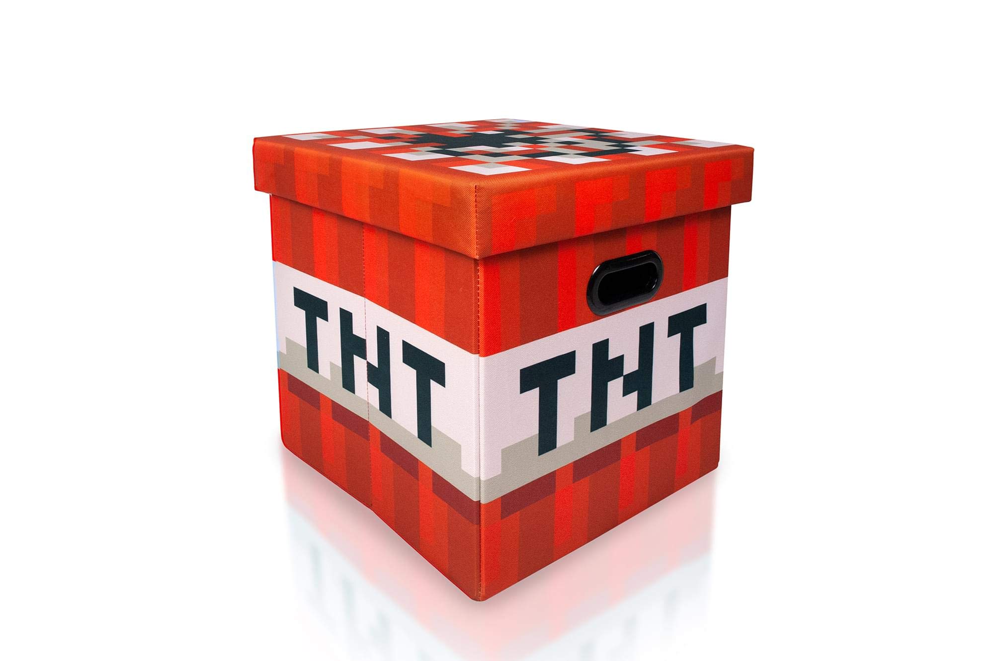 Minecraft TNT Block Storage Tote Storage Cube | 15-Inch Box & Lid