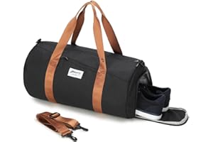 BE Smart Gym Sports Duffle Bag, Waterproof Gym Bags with Shoe Compartment, Lightweight Large Option for Overnight Workout Wee