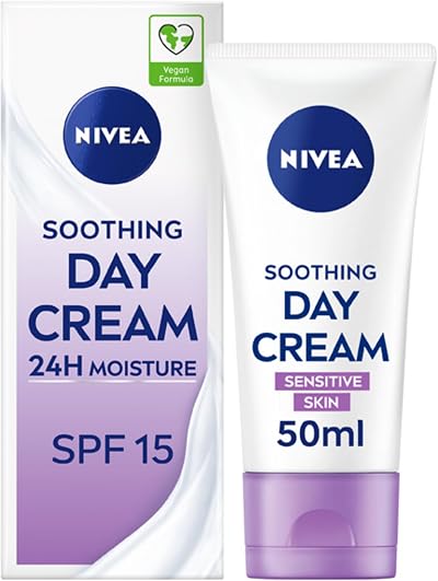 NIVEA Sensitive Day Cream SPF 15 50ml for Sensitive Skin Moisturiser
