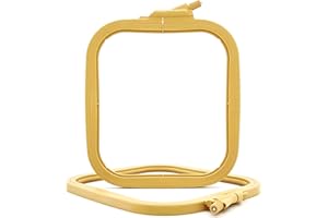 Nurge Beige Small (No:2) Plastic Square Embroidery Hoop, Cross Stitch Hoops, Punch Needle Hoop , DIY Craft Sewing,ABS Plastic Embroidery Hoops
