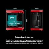 GAMDIAS NESO P1 Dual Chamber Full-Tower EATX Gaming Case 2 Way Setup Type-C Red view 4