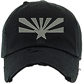 Arizona Star Hat Sunburst Flag Dad Hat Embroidered Cap