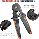 Preciva Ferrule Crimping Tool Set 0.25-6 mm² Ratchet 1900 Kit view 6