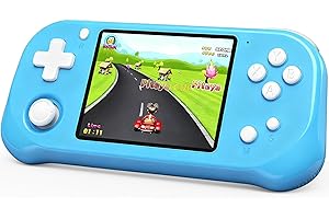 Beijue Handheld Game for Kids with 3.5'' IPS Screen 139 Preloaded 32 Bit Electronic Video Games, Portable Rechargeable Gaming Player Toy for Boys Girls Seniors Gift (Bay Blue)