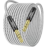 CableCreation Long Aux Cord (20FT/6M), 3.5mm Audio Cable Male to Male, Braided Hi-Fi Sound 1/8 Auxiliary Headphone Cord Exten