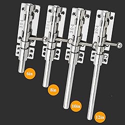 12in Slide Bolt Gate Latch 304 Stainless Steel