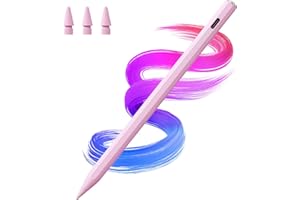 Hastraith Stylus Pen for iPad(2018-2025)-2X Faster Charge with Tilt Sensitivity & Palm Rejection for iPad 11/10/9/8/7/6th Gen, Air 7/6/5/4/3/M3/M2, Pro 13"/12.9"/11"/M4, Mini 7/6/5th,Pink