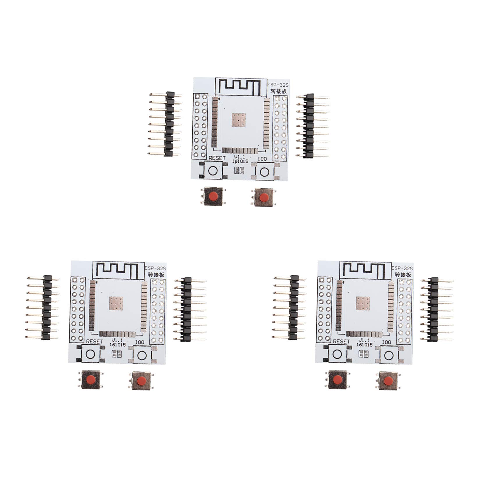 HALJIA 3Pcs ESP-32S Matching IO Adapter Board Wireless WIFI Bluetooth Module ESP-WROOM-32 Module for DIY