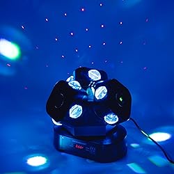 3Head Moving Head DJ Light 12LEDs Rotating Beam
