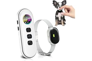 CHUPOLIK Ultra-Small Dog Shock Collar with Remote, Ultra-Light & Thin Dog Training Collar, Tailored for Small Dogs 5-15lbs & Medium Dogs, 198-Level Precise Control, Waterproof, Rechargeable (Not Auto Collar)
