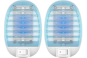 LELANCOK MADE Indoor Bug Zappers, Electronic Insect Killer, Mosquitoes Killer, Electronic Mosquito Zapper Gnat Traps with LED Light for Living Room, Home, Kitchen, Bedroom, Baby Room, Office