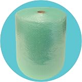 Triplast Biodegradable Green Bubble Wrap Roll 500mm x 50m Small Bubbles view 1