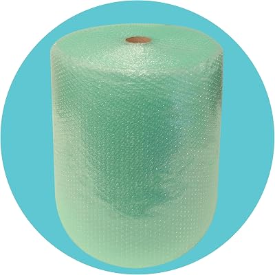 Triplast Biodegradable Green Bubble Wrap Roll 500mm x 50m Small Bubbles