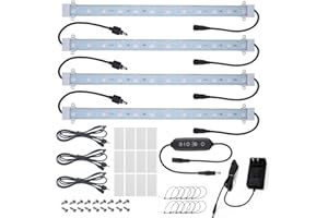 Litever Grow Lights for Plants 36W Including Power Supply 4 pcs 9W Extendable 16 Inches LED Grow Light Strip for Greenhouse P