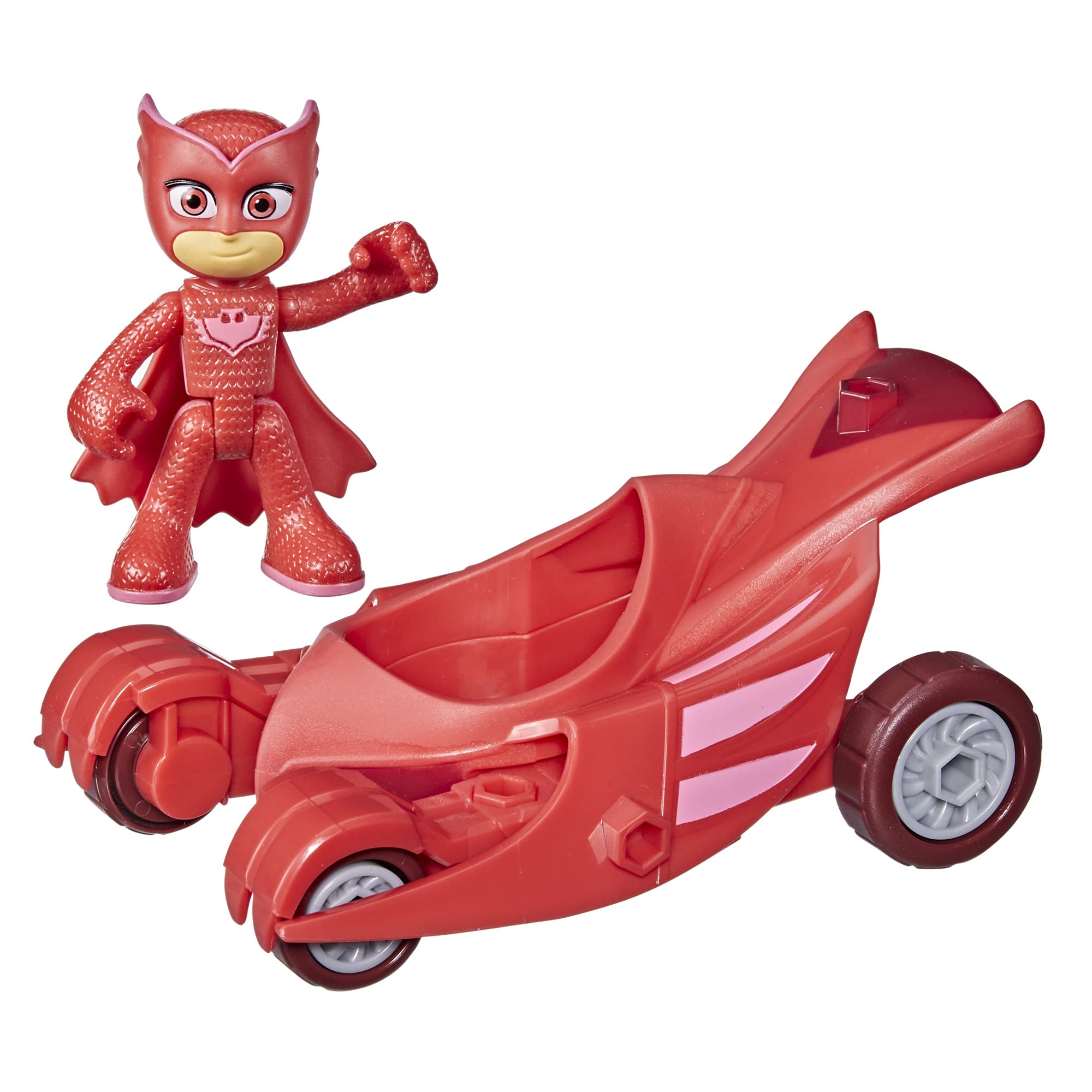 PJ Masks Owl Glider Preschool Toy, Owlette Car with Owlette Action Figure for Kids Ages 3 and Up Multicolor F2129