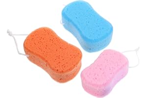 Tofficu 3pcs Thickened Plant Bathing Sponge Body Massager Shower Sponge for Home Use Bathroom Exfoliating